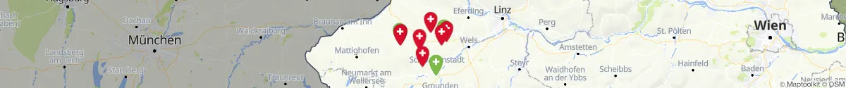 Kartenansicht für Apotheken-Notdienste in der Nähe von Rottenbach (Grieskirchen, Oberösterreich)